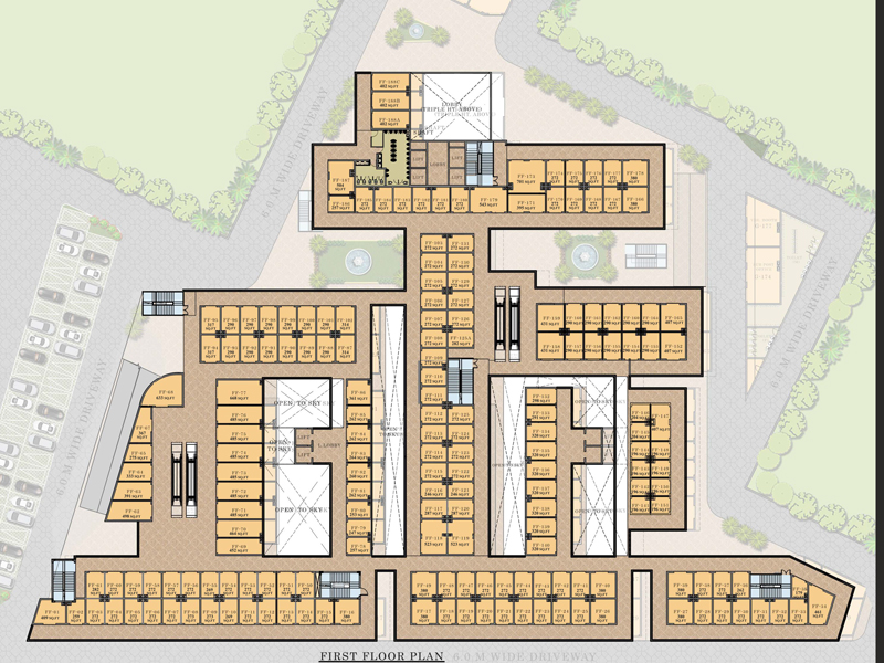 Orris Market City Sector 89 New Gurgaon- First Floor Plan